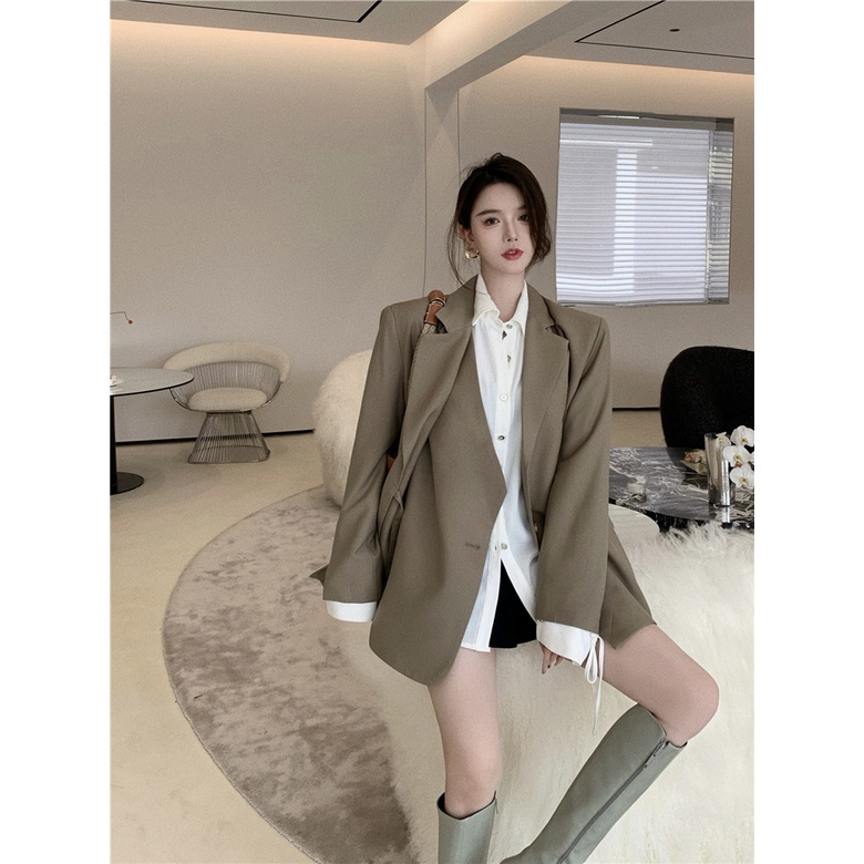 [𝐅𝐑𝐄𝐄𝐒𝐇𝐈𝐏] Áo khoác blazer nữ hàng Quảng Châu cao cấp đầu xu hướng thu đông phong cách Hàn Quốc ngọt ngào sang trọng | BigBuy360 - bigbuy360.vn