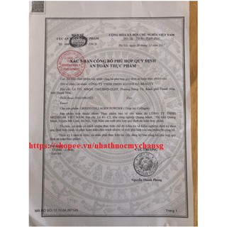 Diệp Lục Collagen Chính Hãng
