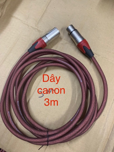 Dây mic thu âm đầu canon 3 m tốt