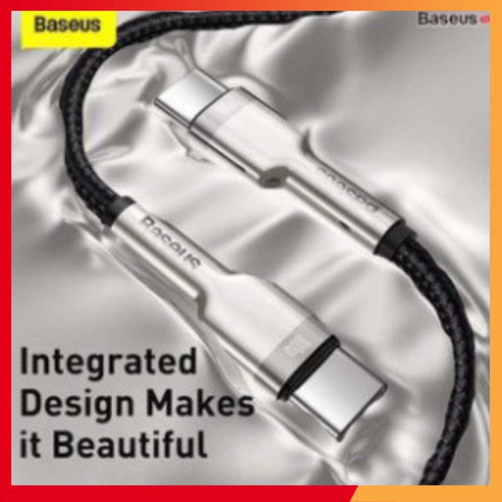 Cáp sạc siêu nhanh chính hãng Baseus 100W Series Metal Data Cable Type-C to C 100W