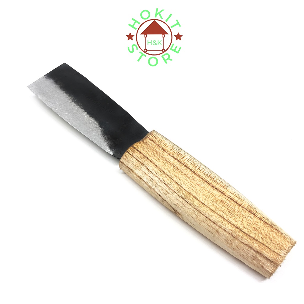 Combo 3 dao bổ cau cán gỗ Đa Sỹ dài 17,5 cm - Dùng bổ cau, hoa quả, nhỏ gọn, bền đẹp, tiện lợi Giá sỉ