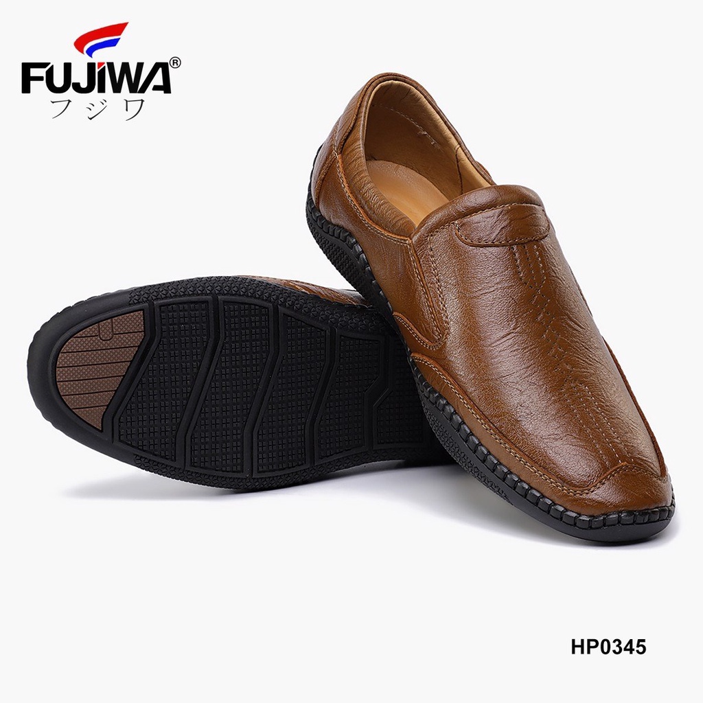 Giày Lười Nam Da Bò FUJIWA - HP0345. Da Bò Thật Cao Cấp, Đế Cao Su. Form Giày Chuẩn Size. Size:  38, 39, 40, 41, 42, 43