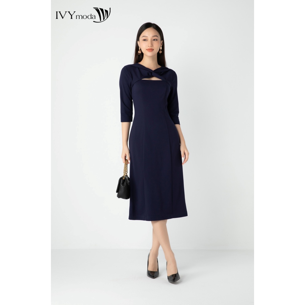 Đầm thun cutout IVY moda MS 42T0081