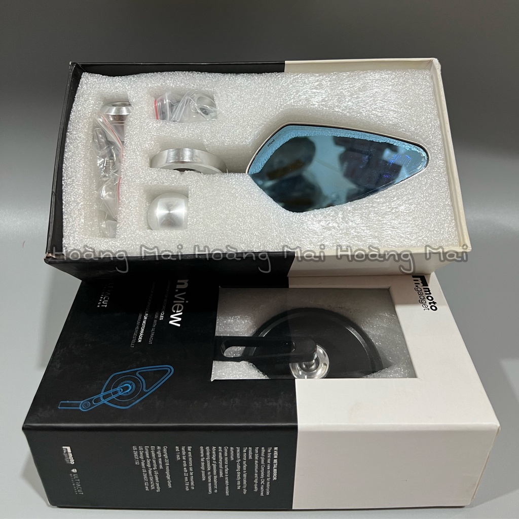 Gương, kiếng chiếu hậu M.view moto gadget mẫu tròn hoặc chiếc lá chống chói hàng xịn cho các loại xe máy