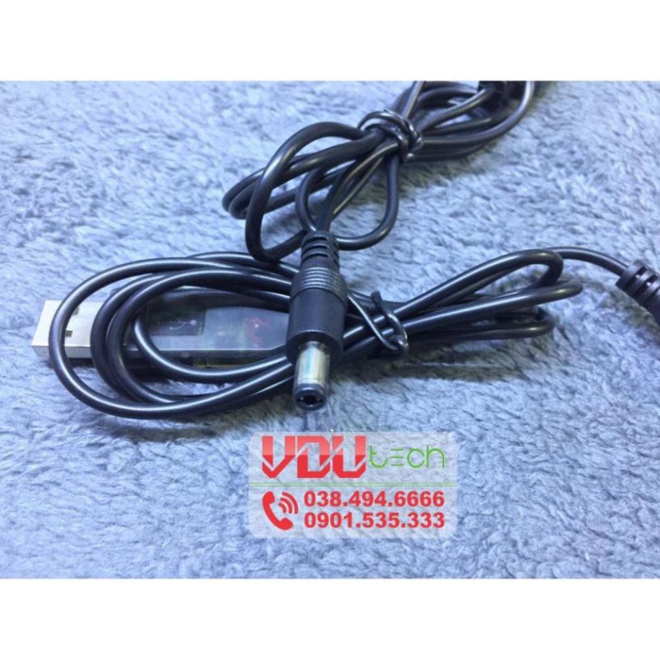 Cáp USB Chuyển Đổi Điện 5V Sang 12V - vỏ nhựa cứng