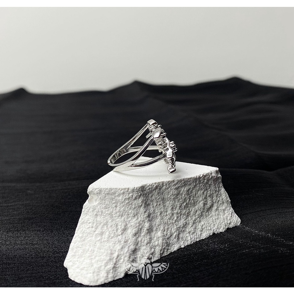 Nhẫn Hở Hình Nhện Cá Tính Thời Trang Cho Nam Nữ