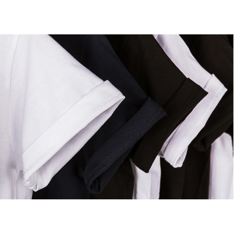 Áo Thun Unisex Nam Nữ Cổ Tròn Chất Cotton Co Giãn Thoáng Mát, Áo Phông Trơn Nam Nữ Basic Không Cổ Vải Mềm Mịn | BigBuy360 - bigbuy360.vn