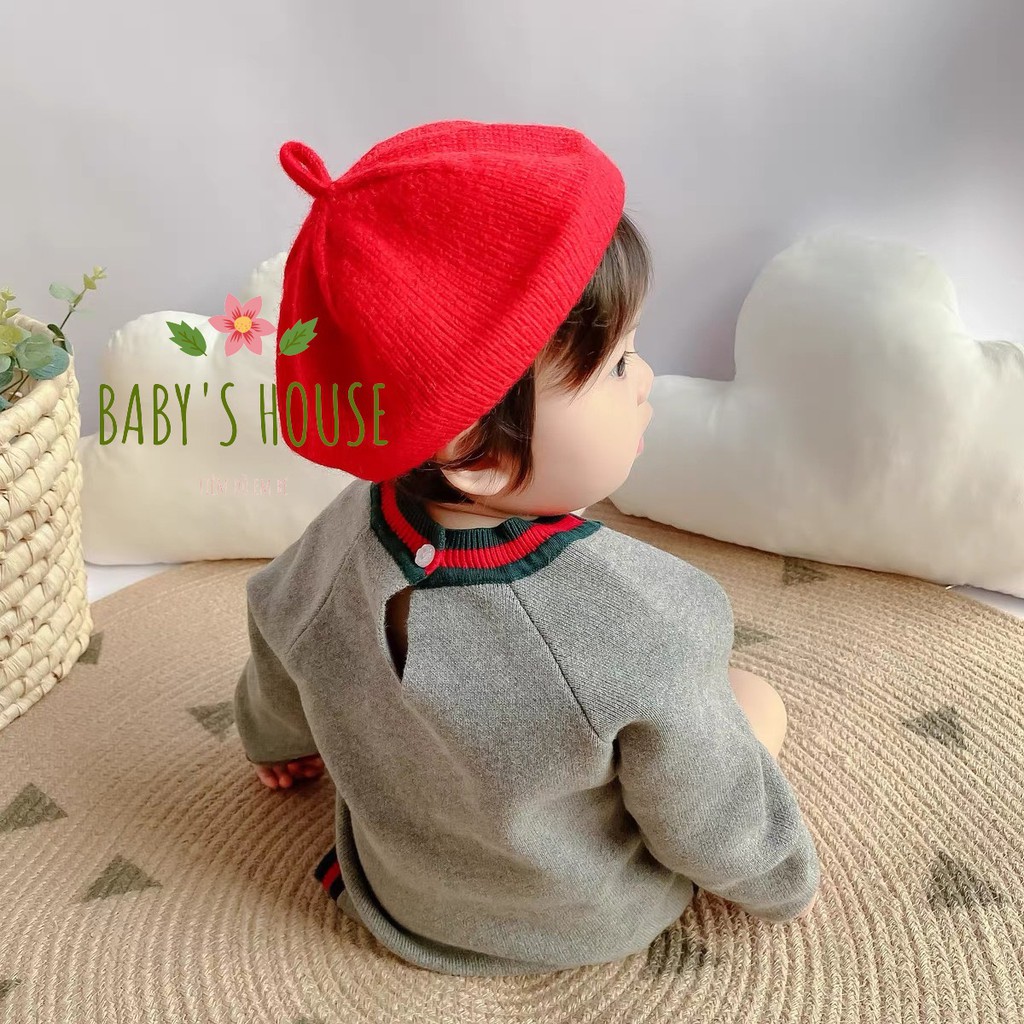 Mũ nồi len trơn phong cách hàn quốc đáng yêu cho bé  MN78 Nana Baby