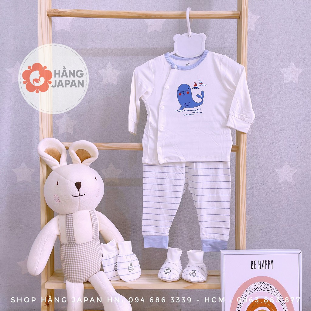 La Pomme  Bộ Dài Tay Cúc Lệch Sư Tử Biển - SLS184 nhiều màu cho bé