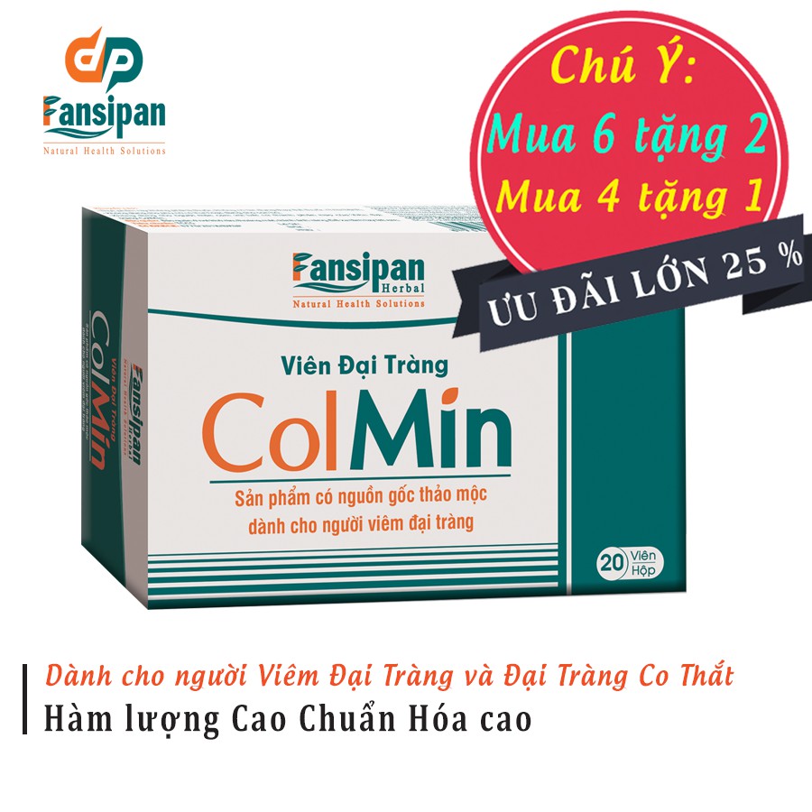 Liệu Trình 6 hộp Tặng 2 Hộp Đại Tràng ColMin