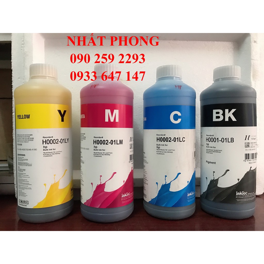 Mực inktec 100ml dùng cho máy in HP