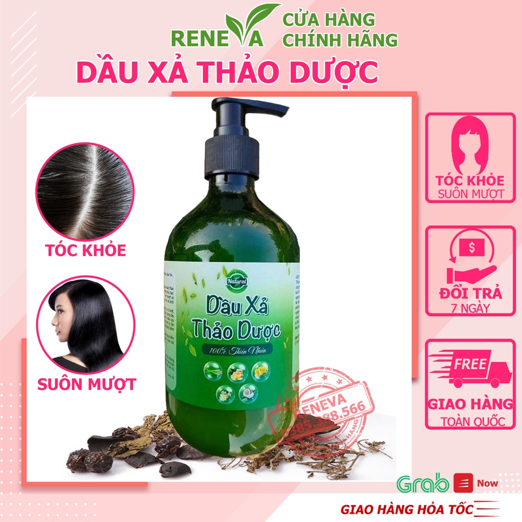 Dầu Xả Thảo Dược THIÊN NHIÊN Dầu Xả Gội Handmade Mượt Tóc Chăm Sóc Tóc Sạch Gàu Ngừa Rụng Kích Mọc Tóc Bưởi