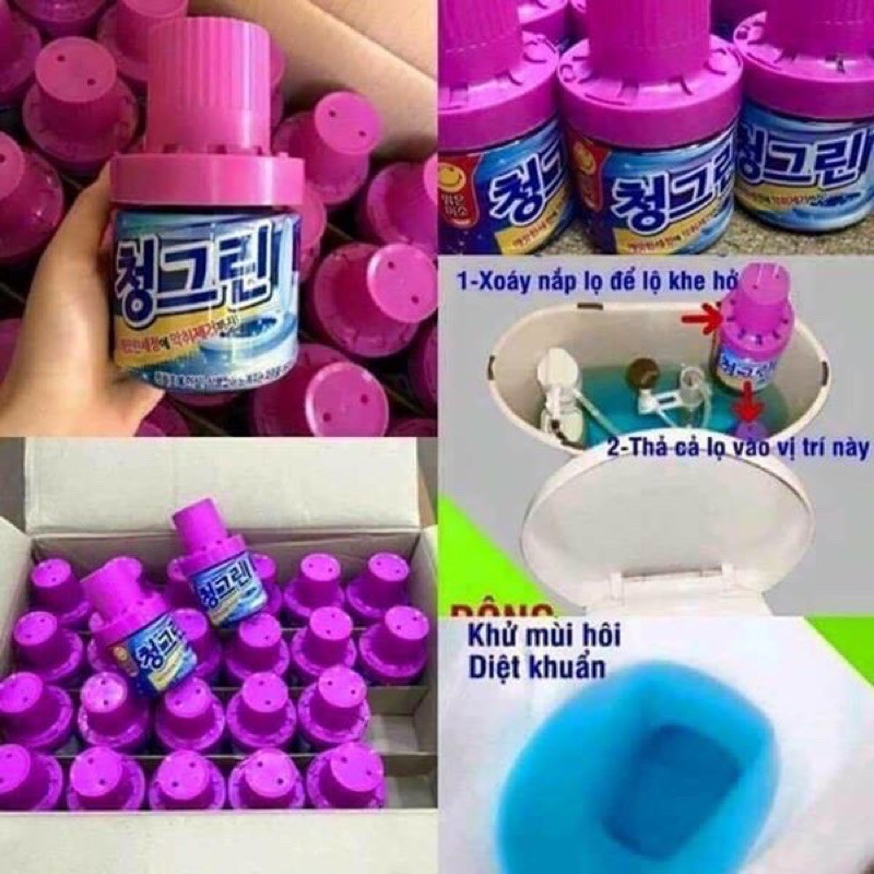 Lọ Thả Bồn Cầu Khử Mùi Hàn Quốc Chính Hãng Chung Blue Joeunmiso 180gr