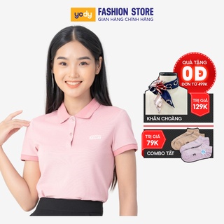 Áo thun polo nữ YODY áo phông nữ chất liệu cotton cao cấp yody fashion APN3340