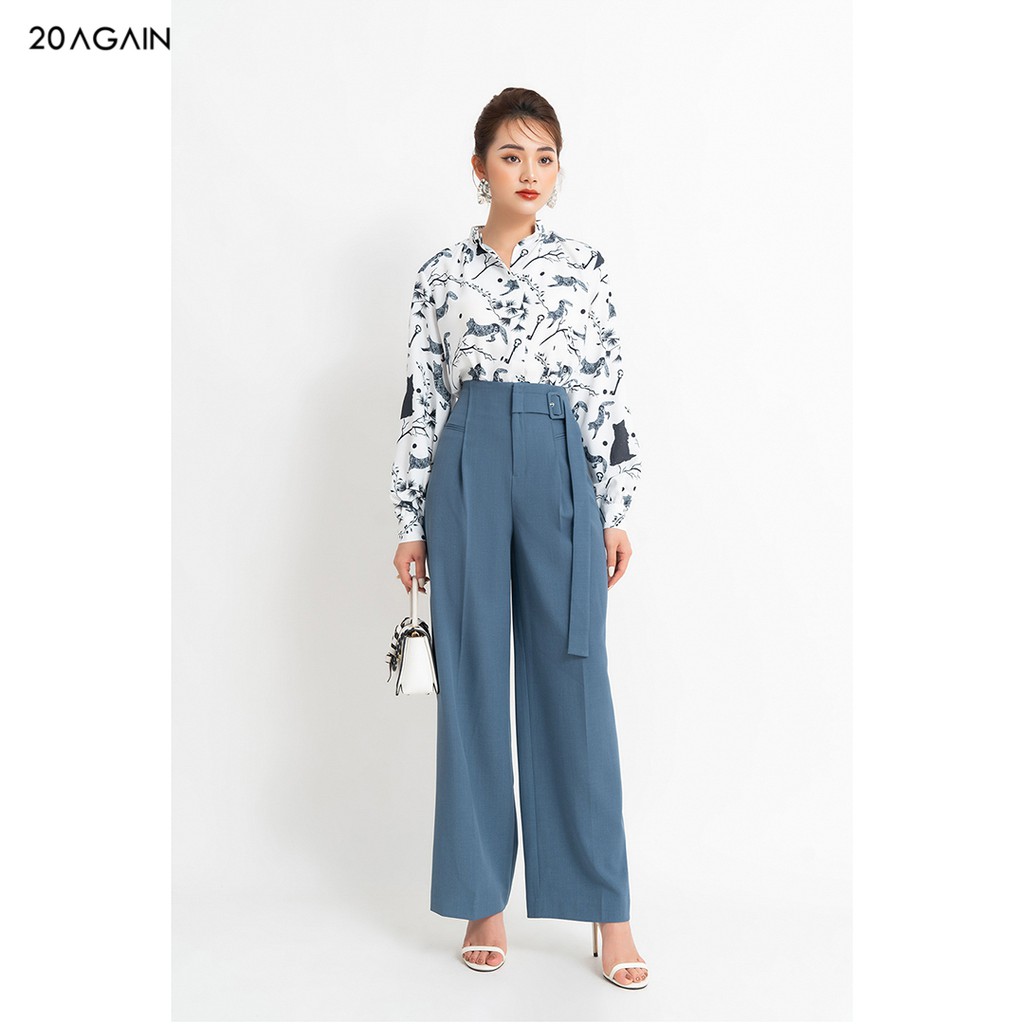 Áo sơ mi voan nữ công sở 92WEAR 2 MÀU, đủ size, áo dài tay rút nhún cổ ASA1454