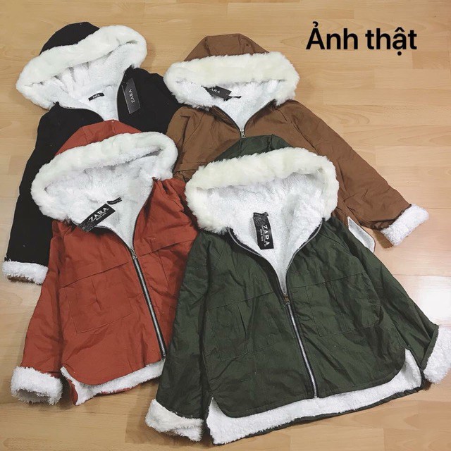 Áo Khoác Nữ Chất Liệu Kaki Lót lông Cao Cấp | BigBuy360 - bigbuy360.vn