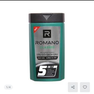 Dầu gội sạch gàu Romano 5:1-180g