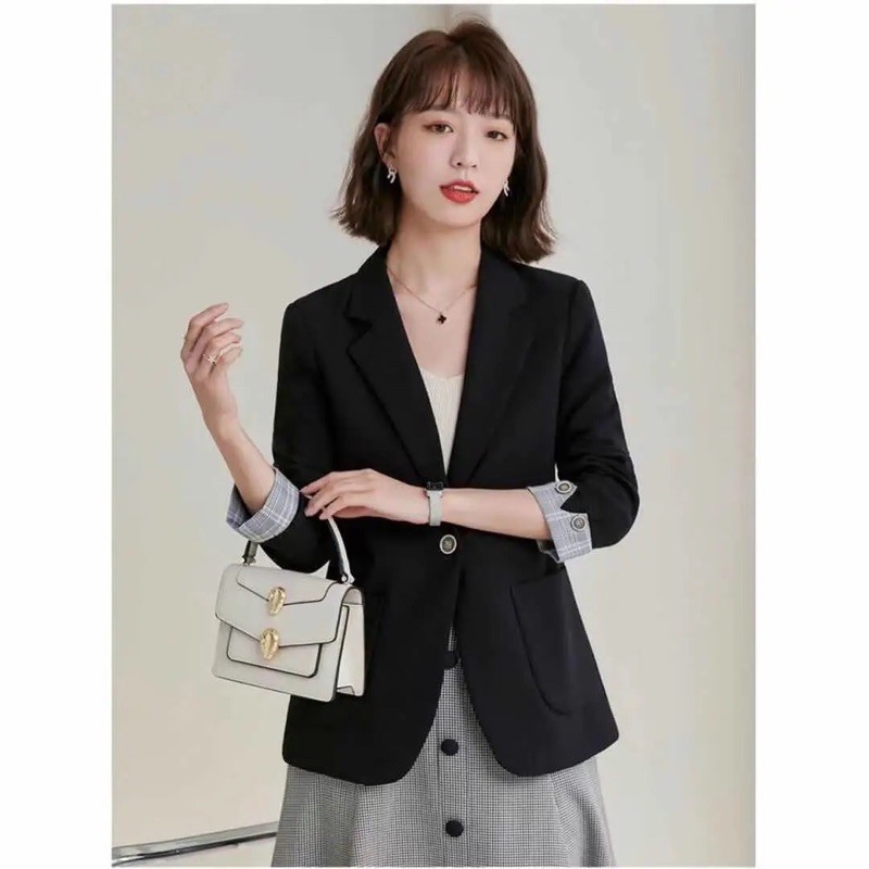 ÁO VEST BLAZER NỮ HAI LỚP PHONG CÁCH HÀN QUỐC MẪU MỚI NHẤT MÃ HQ01