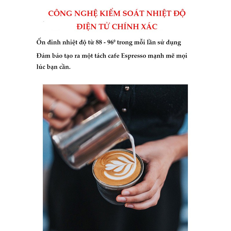 [HÀNG CHÍNH HÃNG] MÁY PHA CÀ PHÊ TỰ ĐỘNG LEXICAL, PHA CHẾ EXPRESSO CAO CẤP, SANG TRỌNG ĐẬM ĐÀ - LB1207211