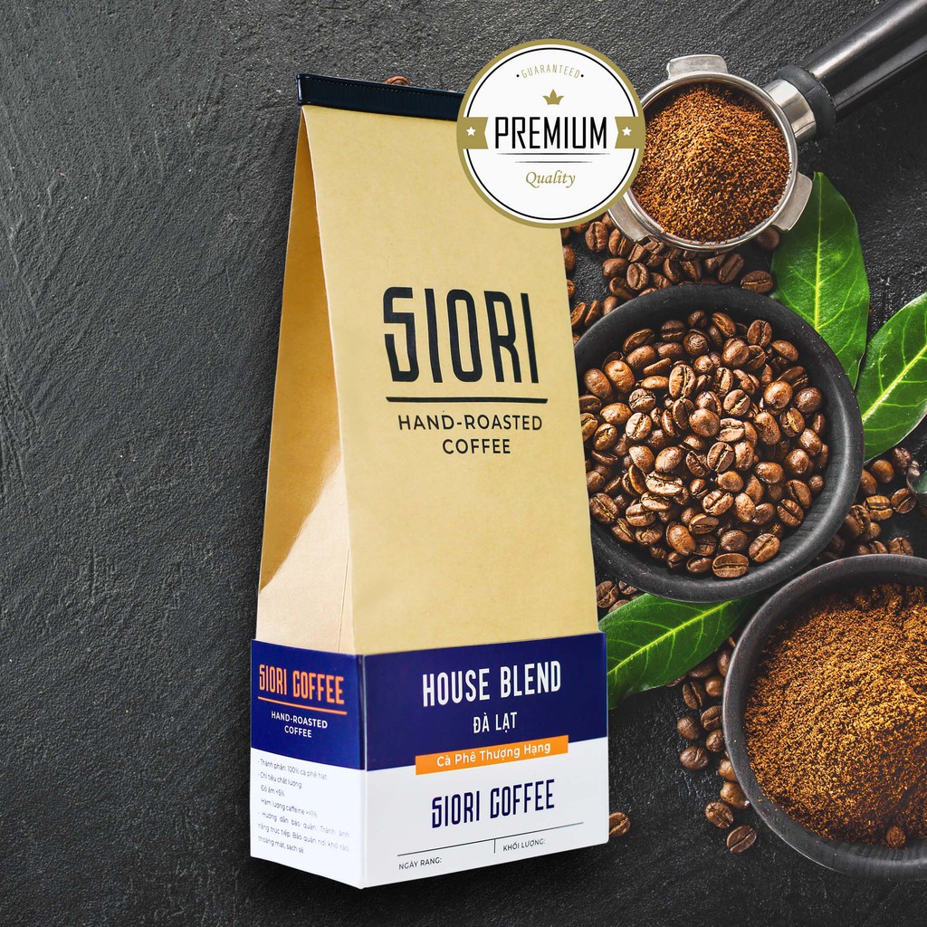 Cà phê rang xay Thượng hạng _ Đặc sản Cầu Đất - Đà Lạt chất lượng cao SIORI COFFEE.