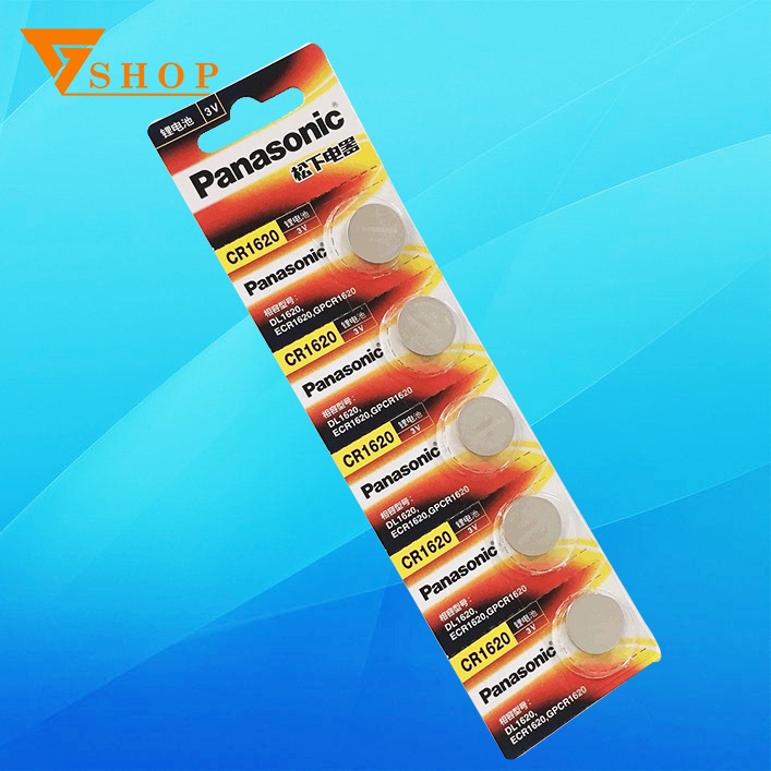 Pin Panasonic CR1620 vỉ 5 viên hàng chính hãng