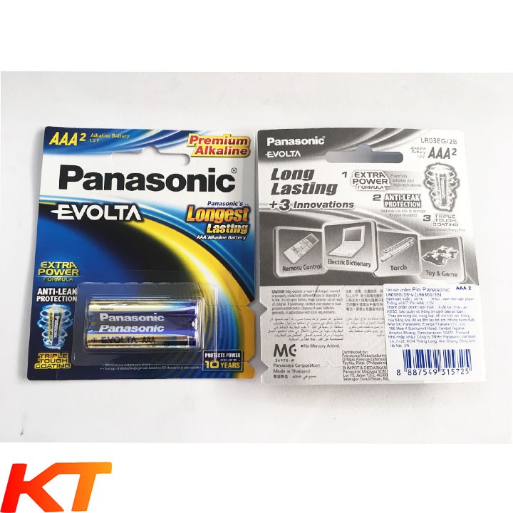 Pin AAA evolta panasonic LR3EG/2B