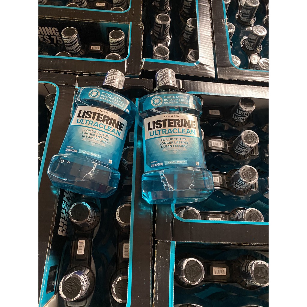 [1 CHAI] Nước Súc Miệng LISTERINE MỸ 1.5L ULTRA CLEAN | COOL MINT | TOTAL CARE - COSTCO MỸ