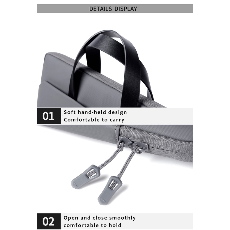 Túi Đựng Laptop Chống Thấm Nước Kích Thước Lớn Có Khóa Kéo Hàng Mới 2022 Cho Notebook 13 14 15.6 Inch