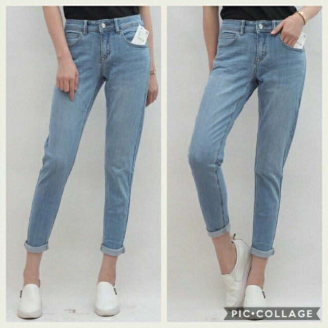 Quần Jean baggy trơn 9 tấc chất và đẹp - jean111stravarius