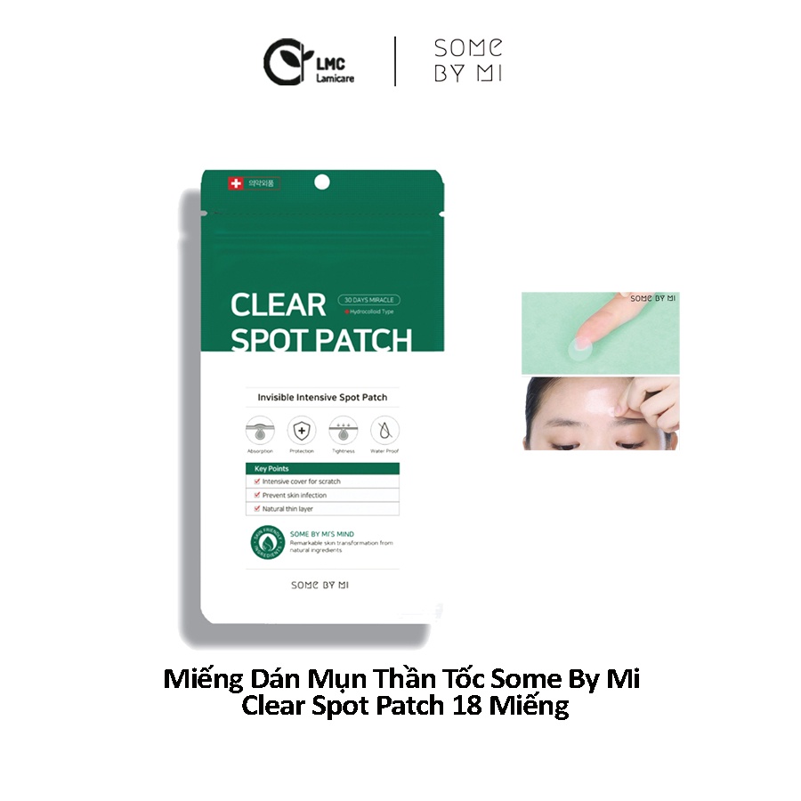 Miếng dán mụn thần tốc Some by mi clear spot patch 18 miếng