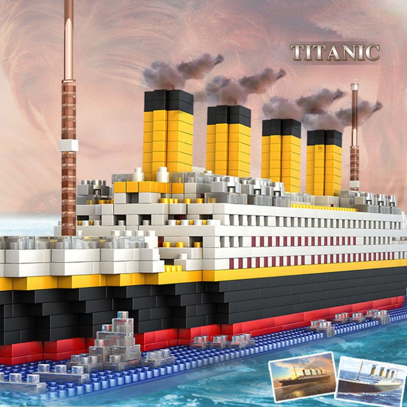 Bộ Đồ Chơi Lắp Ráp Mô Hình Tàu Titanic 1860 Mảnh