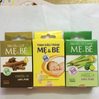 Tinh dầu sả chanh, tinh dầu tràm, tinh dầu quế Mẹ & Bé 10ml