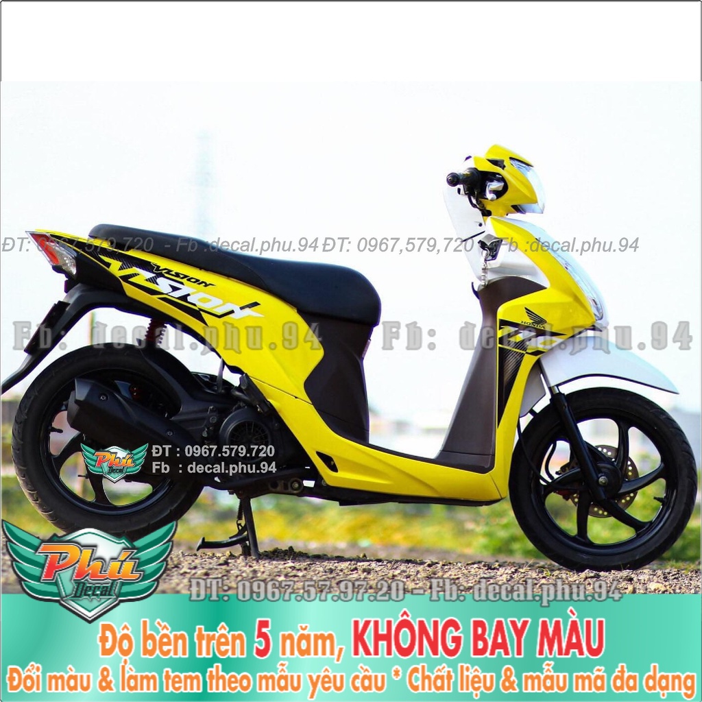 Tem Rời Vision vàng đen (K) -1