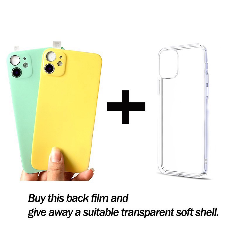 Miếng dán mặt sau thích hợp cho iPhone 11 12 để thay đổi bề ngoài thành iPhone 12 Pro có nắp bảo vệ ống kính