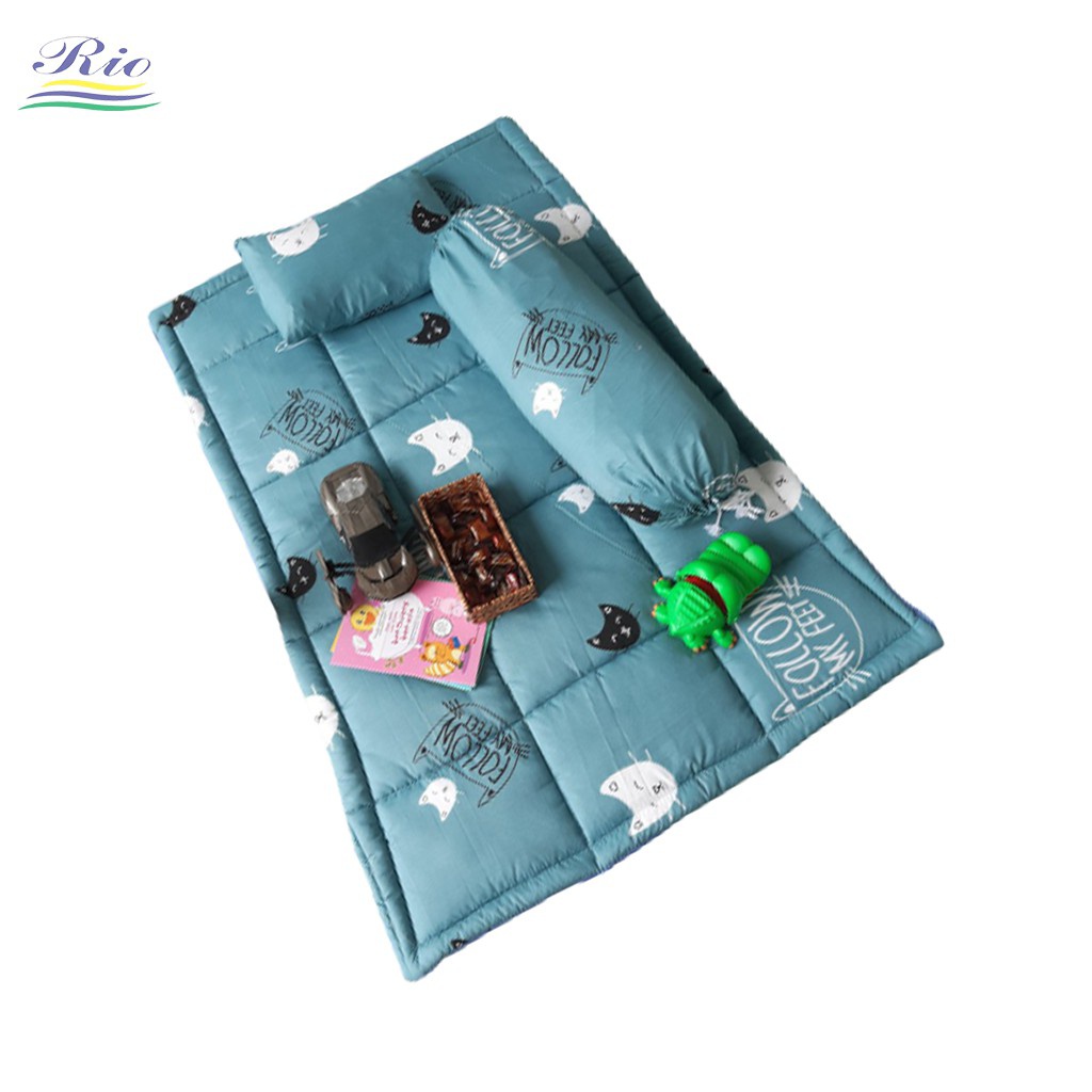 Gối nằm và gối ôm Riotex dành cho bé vải cotton mềm. Có tặng vỏ gối.