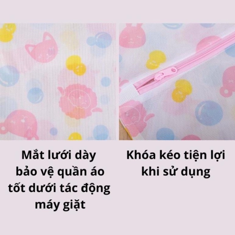 Túi Giặt Đồ Máy Giặt Hình Hoa Set 5 Chiếc,Túi Lưới Giặt Quần Áo Đồ Lót Tiện Lợi