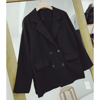 [Bl124] Blazer 1 lớp 4 khuy nắp túi