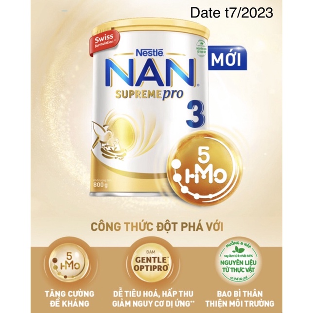 Sữa bột Nestle NAN SUPREME 3 - hộp 800g