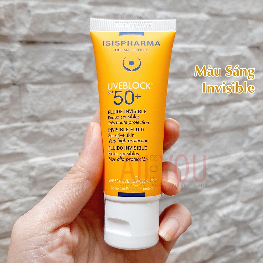 ISIS PHARMA Uveblock 50+ Fluid 40mL - Kem Chống Nắng Dành Cho Da Nhạy Cảm.