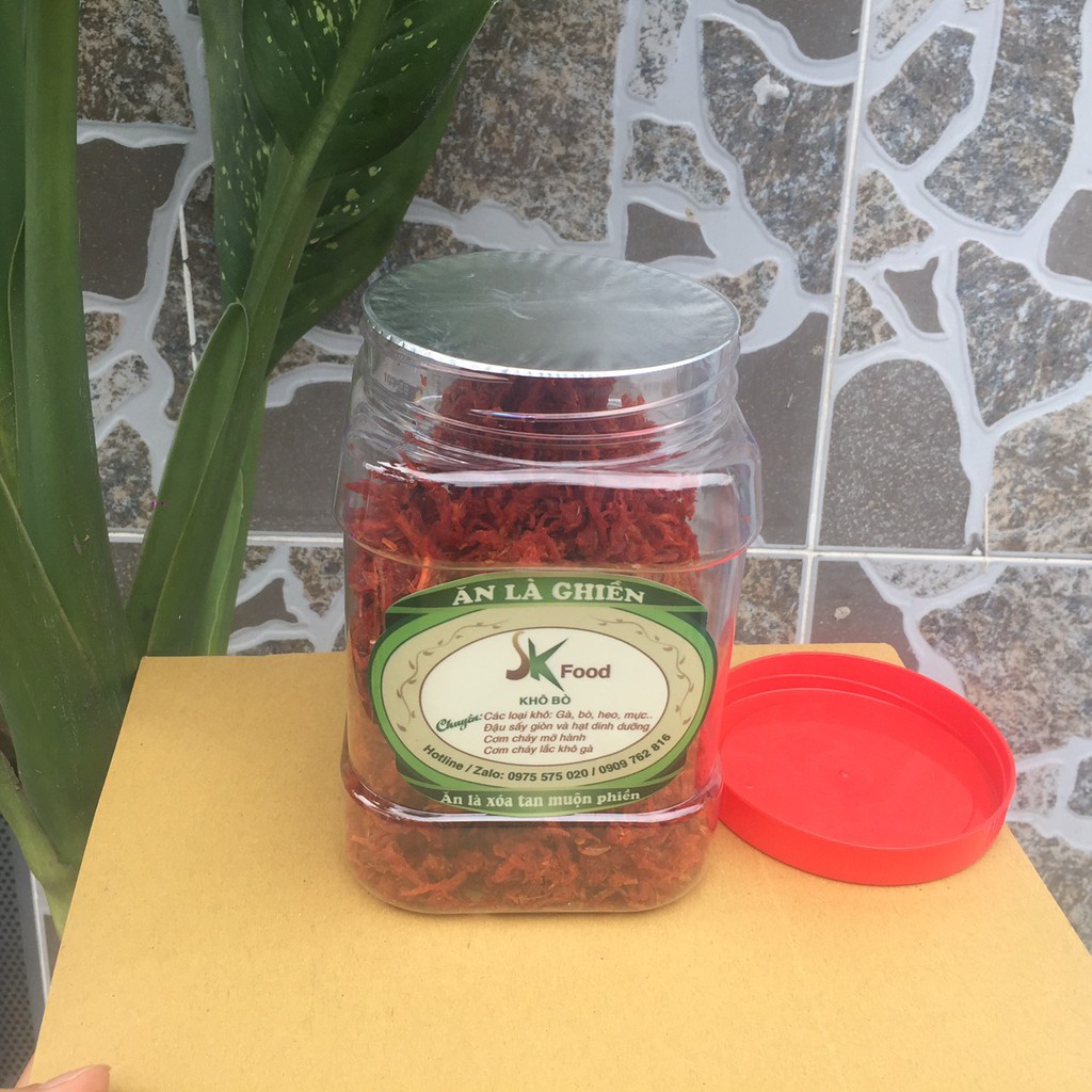 KHÔ BÒ SỢI 500G SK FOOD THƠM NGON CHẤT LƯỢNG