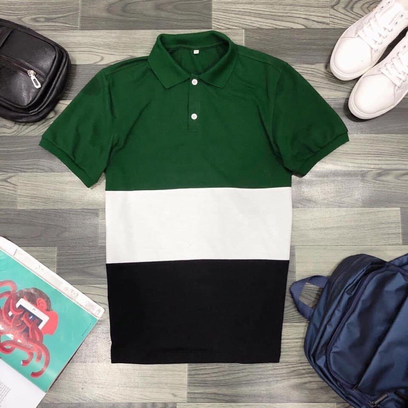 [ẢNH THẬT] ÁO POLO CỔ BẺ COTTON GAI MỀM MỊN, ảnh thật shop tự chụp | BigBuy360 - bigbuy360.vn
