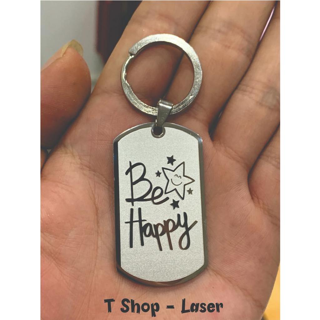 Móc khóa inox khắc laser theo yêu cầu, Móc khóa khắc hình theo yêu cầu