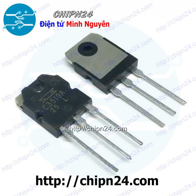 [1 CON] Transistor C3519 TO-3P NPN 15A 180V (Sò Sanken) (2SC3519 2SC 3519)
