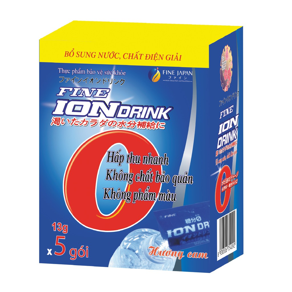 Thực phẩm bảo vệ sức khỏe bù nước , chất điện giải Fine Ion Drink