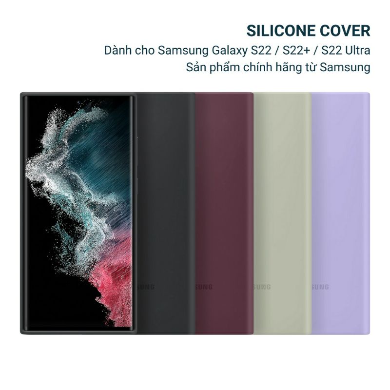 Ốp Lưng Silicone Cover S22 / S22 Plus / S22 Ultra Chính Hãng Nguyên Seal
