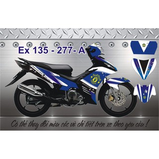 Tem Trùm Exciter 135 Manchester United Xanh Viền Trắng 277-A