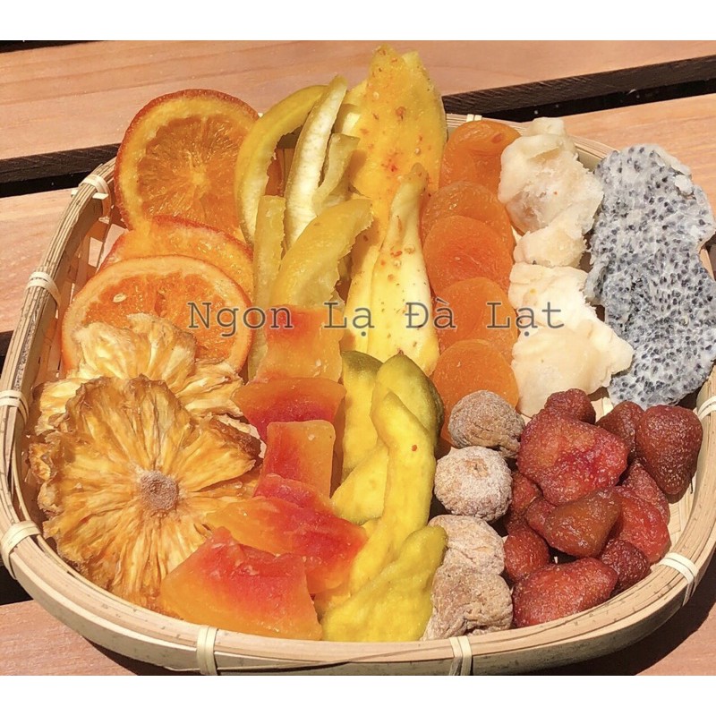 Mix 10 loại trái cây sấy dẻo, Đặc Sản Ngon Lạ Đà Lạt