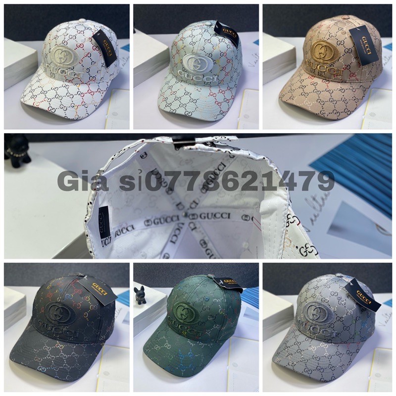 Nón kết vải Dù nhập in GG thoáng mát xịn sò