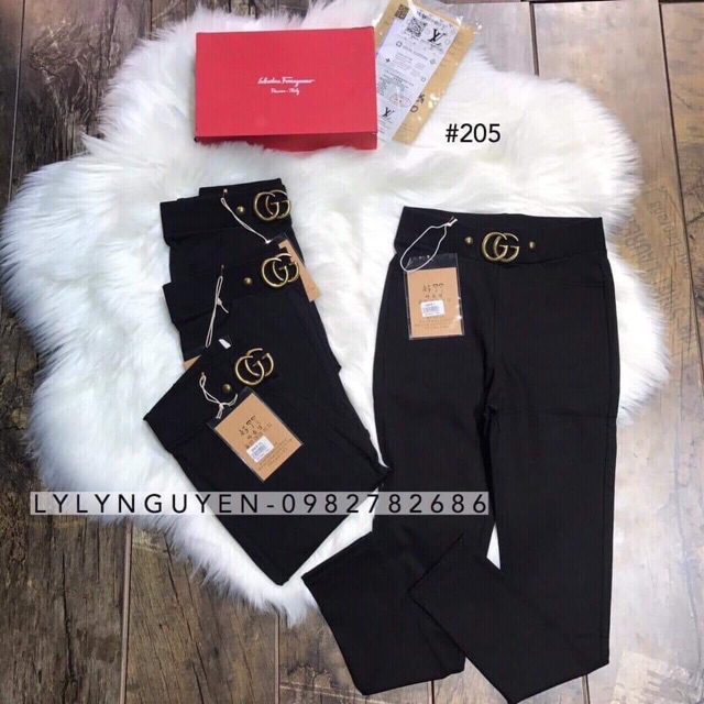 [ Mã FAMAYWA giảm 10K đơn 50K] GIÁ SỈ - QUẦN LEGGING ĐAI KIM LOẠI GG SANG CHẢNH L04 | BigBuy360 - bigbuy360.vn