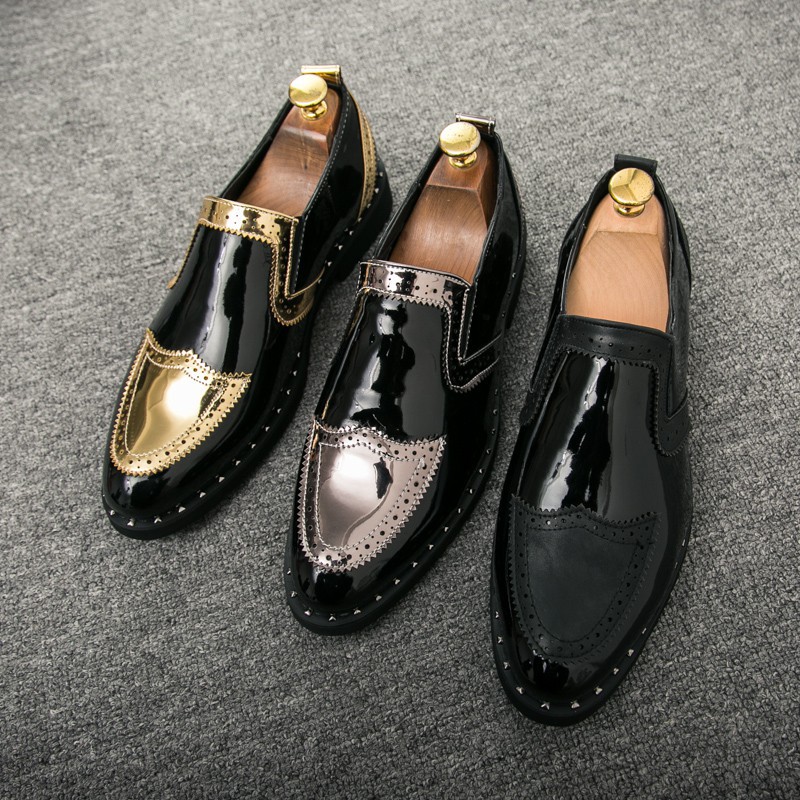 Men's leather shoes exquisite design elegant fashion